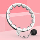 Verstelbare Fitness Hoelahoep - Hoelahoep - weighted hula hoop - Volwassenen Hoelahoeps - Wit - 2 kg