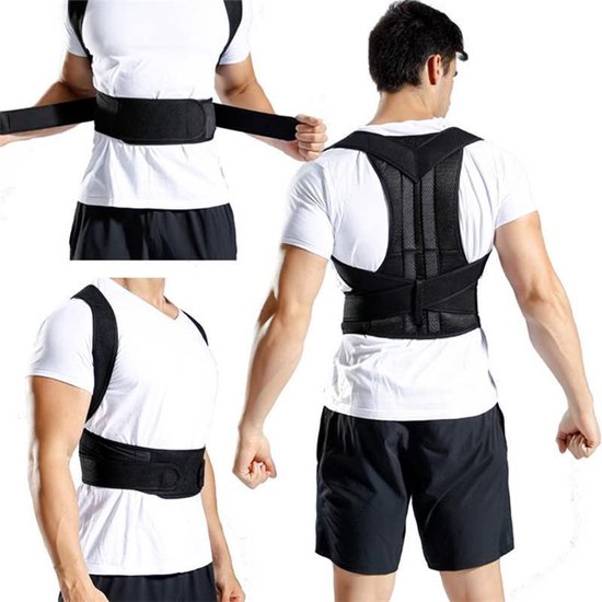 TDR Houding Correctie Brace - Postuur Corrector - Zwart L
