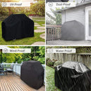 Premium Barbecue Grill Hoes-Bescherming en Duurzaamheid voor uw Gas-/Elektrische Barbecue - Waterdicht, UV-Bestendig, en Gemakkelijk Bevestigbaar-zwart170x61x117cm
