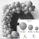 86-delige Macaron Ballonnenset - Ballonnenboog - Grijs