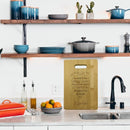 UniKorf.nl Bamboe snij- en serveerplank Handprint 28x22 cm