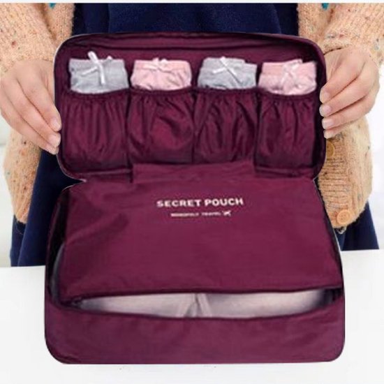 Unikorf Lingerie/Make-up & Toilettas - Bordeauxrood