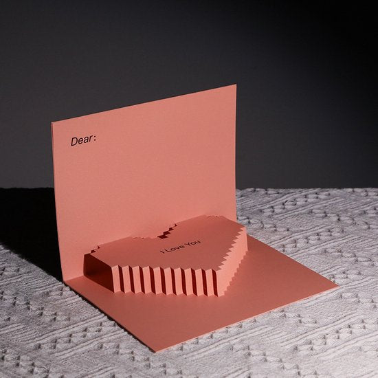 Unikorf Romantische 3D Wenskaart: Licht & Geluid