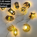 Eid Mubarak LED-verlichting - 10 lampjes - 1.65m