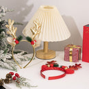 2-delige Rendiergewei Haarband – Glitter Rood & Goud