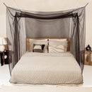 Vierkante klamboe 4 deuren zwart 210x240x190 cm