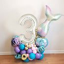 Unikorf Digitale Zeemeermin Ballon Set 3 jaar