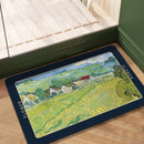 Kunstzinnige Antislip Badmat - Vincent van Gogh's "Les Vessenots à Auvers" - Luxe Siliconen Diatomeeënaarde Mat - 39,5x59 cm