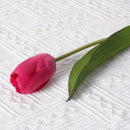 10x Realistische Rozerode Kunsttulpen - Duurzaam & Onderhoud