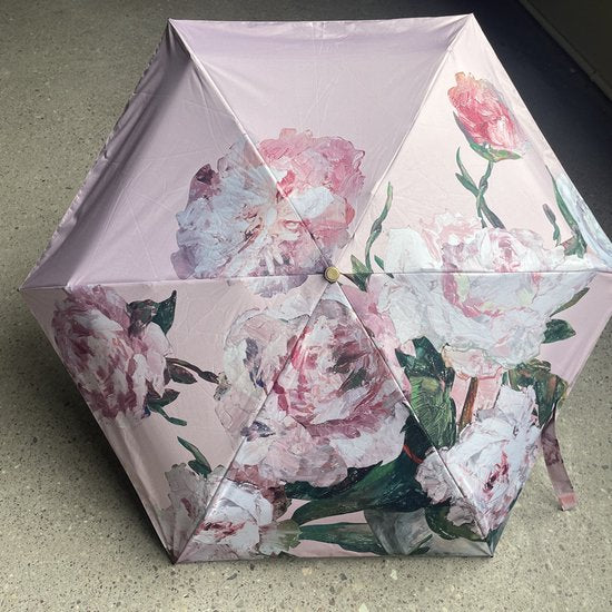 Opvouwbare Paraplu Pioenrozen - UV Bescherming - Compact