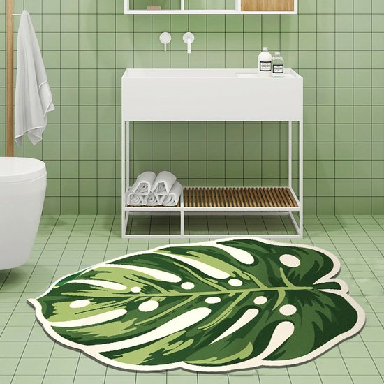 Merkloos Monstera Antislip Siliconen Vloermat 87x57,5 cm