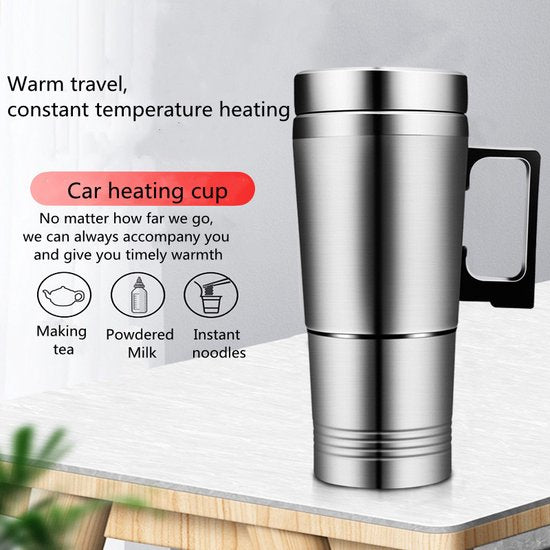 Automobielverwarmingsbeker - Houd je drankje warm tijdens he