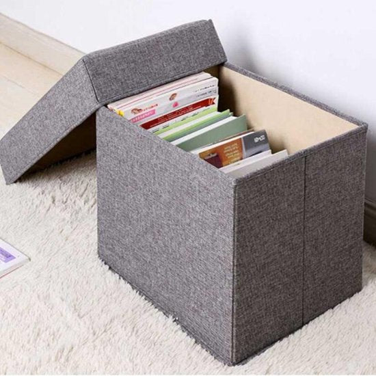 Opvouwbare opbergdoos - 45,5L - lichtgrijs - UniKorf.nl