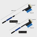 3-in-1 ijskrabber/sneeuwveger + noodhamer, uitschuifbaar