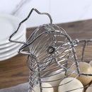 Luxe Kippen-Eiermand - Stijlvol en Ruimtebesparend - Hoogwaardig IJzer - Zilver - 32x26cm