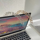Happy Birthday Tiara en Sjerp-Met text "Birthday Queen"- Ideaal als Cadeau voor Verjaardagen-birthday diadeem-goud