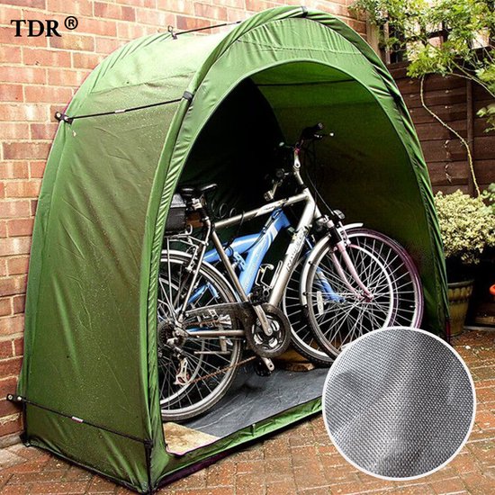 Fietstent beschermhoes fietsenschuur groen 200x80x165cm