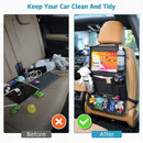 Unikorf 2 st Auto Stoel Organizer Achterbank Zwart 41x61