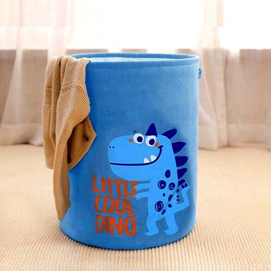 TDR Opvouwbare Wasmand Dinosaurus 35x45cm Blauw