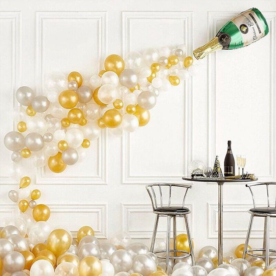 32-delige champagne ballonnenset voor feestdecoratie