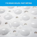 Antislip PVC Badmat met Zuignappen 100x40CM - Wit