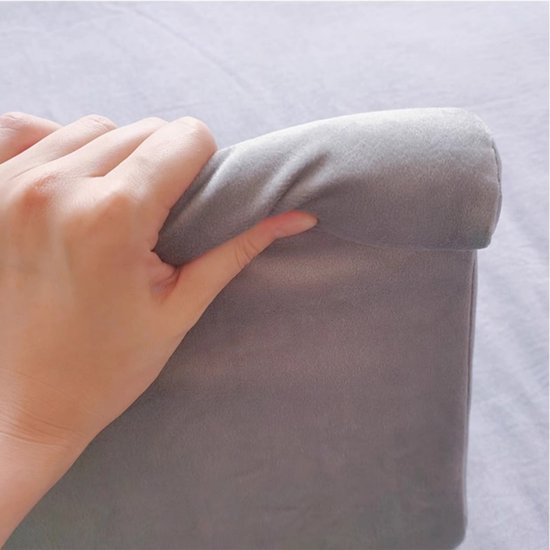 Tablet Kussen Grijs – 3 Kijkhoeken – Comfortabele Tablethouder & Standaard – Pillow Pad – Geschikt voor Tablet, Smartphone, Boek & E-reader – 29x23x26 cm