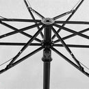 Opvouwbare bloemparaplu UPF50+ windproof 97 cm hemelsblauw