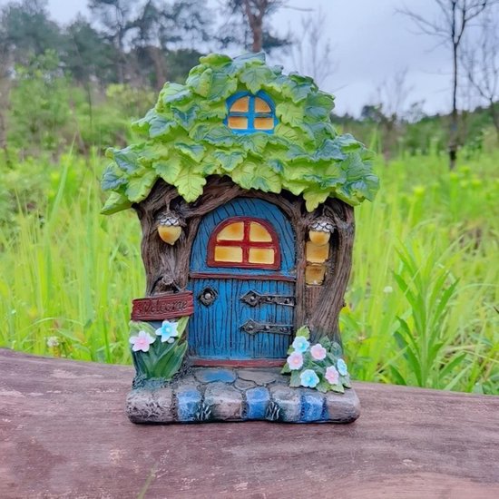 Sprookjesachtig huisnummer ornament van hars 25CM *19CM