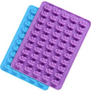 TDR-Gummy beer vorm  ijsblokjes-Siliconen mal + pipet -set van 4 (rood, blauw, groen, oranje)