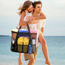 Multifunctionele Opvouwbare Strandtas - Ruime en Duurzame Tas voor Strand, Picknick en Meer-zwart