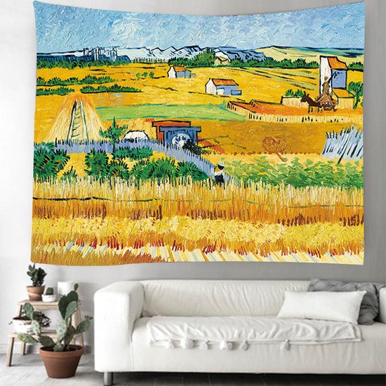 Vincent van Gogh De Oogst Wandposter 150x130CM