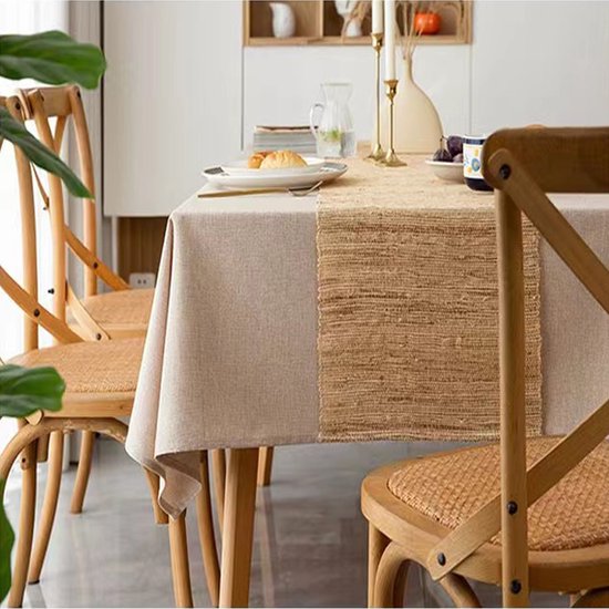 Unikorf Waterdicht Tafelkleed Beige 140x200 - Afwasbaar