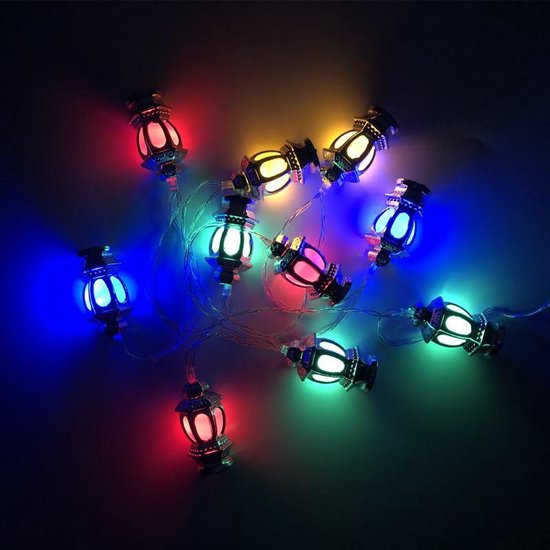 Eid Mubarak Ramadan LED-verlichting - Gouden Lantaarn 1.65m