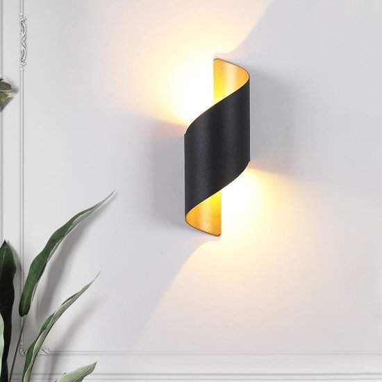 Merkloos Xtraworks LED wandlamp Binnen/Buiten Zwart & Brons