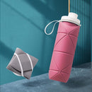 TDR - Outdoor draagbare opvouwbare waterfles roze 600ML