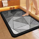 Antislip badmat 49.5×78.5 cm – waterabsorberend, donkergrijs