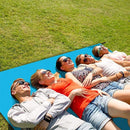 TDR-Vochtbestendige strandmat -Picknickmat-Lichtblauw+Grijs 140*200CM