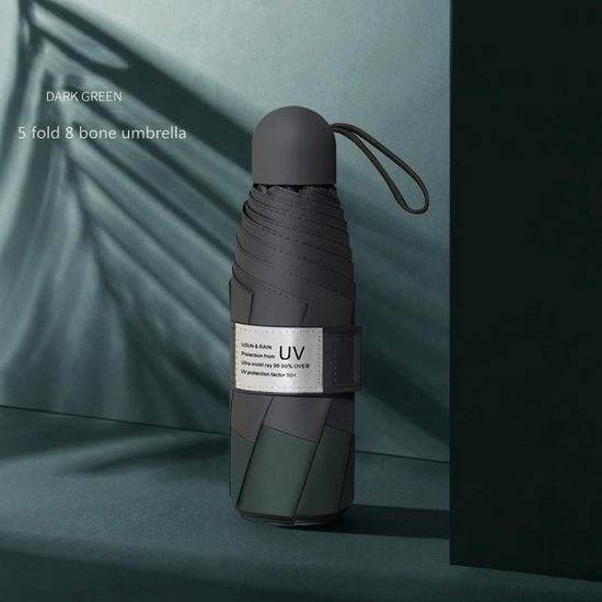 TDR Opvouwbare Windproof Paraplu UV-SPF 50+ Groen