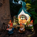 5-delige Zonne-energie Feeëntuin Huisset - Tuindecoratie