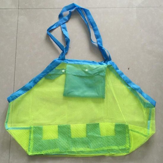 Grote nettas voor zandspeelgoed ,strandspeelgoed, boodschappen.Ideaal voor het opbergen van alles-45 * 30 * 45cm
