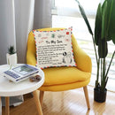 TDR Sierkussensloop 45x45 cm - 'To my son' Cadeau