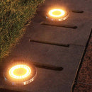 LED Buitenverlichting - 4 Spots met Lichtsensor - Warm Wit