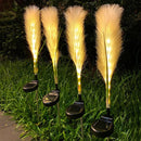 LED zonne-energie rieten lamp - Decoratieve en energiezuinige lamp voor uw tuin, patio of veranda- warm licht