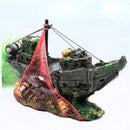 Piratenavontuur Aquarium Decoratie - Levendige Details, Duurzaam Harsmateriaal en Authentiek Ontwerp 25*9*18.5cm