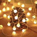 LED bal lichtsnoer warm wit 12m 100 lichtjes bal USB 8 funct