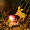 Solar Tuinlamp Konijn - Roze Verlichting met Zonnesensor