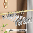 Unikorf 10 Stuks Klemhangers Metaal Wit - Rok, Broek, Sokken