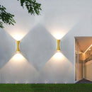 LED buitenwandlamp 12W Warmwitte licht -(wit plus goud)