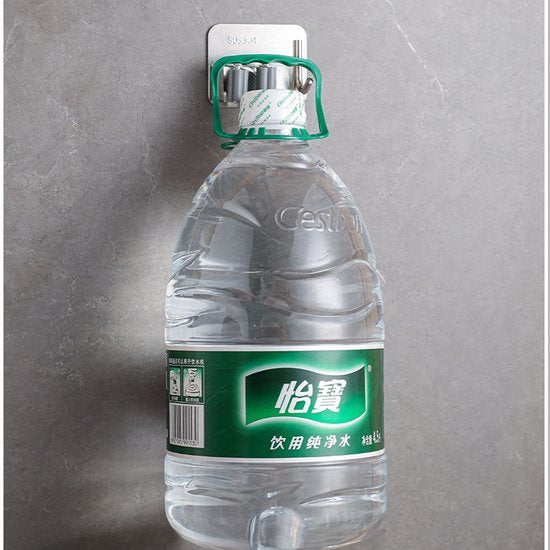 Unikorf 2 stuks RVS Bezem-/Mophouder - Zelfklevend