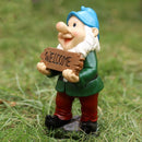 Magisch Welkomstbord met Kabouterbeeldje - Tuindecoratie 10x